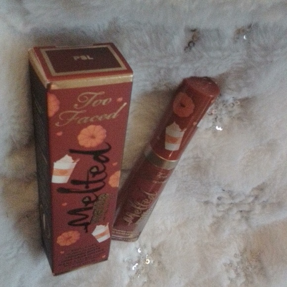🍁Too Faced Cosmetics "Pumpkin Spiced Latte" Meled Matte Lipstick ( L. E.) - Picture 5 of 5